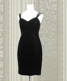 Positively Ellen black velvet dress