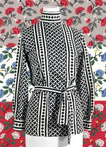 Morgan of London black & white tunic