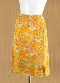 1960s Largo floral print half slip