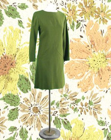 1960s olive green day dress