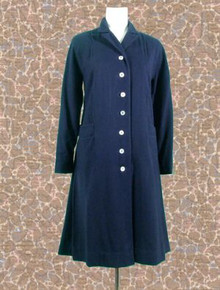 Navy blue wool coat