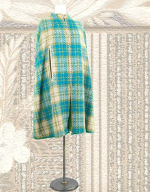 Extremely warm plaid cape