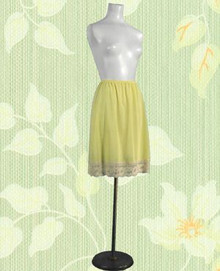 Lemon yellow 1960s half slip