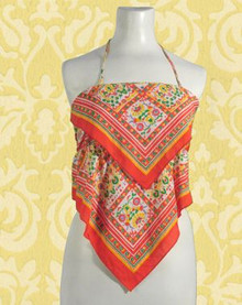 Sexy 1970s scarf top