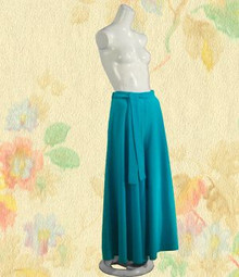 1970s turquoise palazzo pants