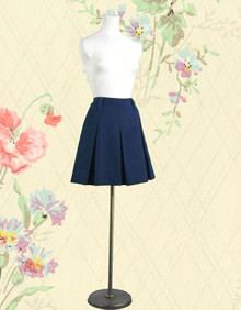 Late 60s navy blue school girl skirt