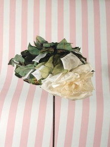 Beautiful 1960s floral hat