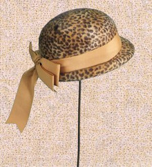 Amazing faux leopard hat