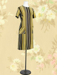 Funky striped 1970s dress