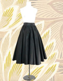 Rayon taffeta full circle skirt