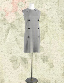 Preppy plaid 1960s sheath