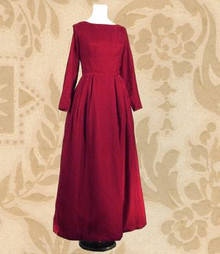 Cherry red velvet gown