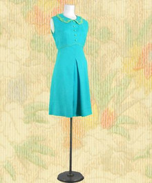 Turquoise sleeveless summer dress