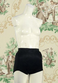 Black 1960s lycra panties