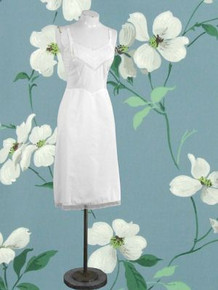 Off white Zephaire batiste & french lace slip