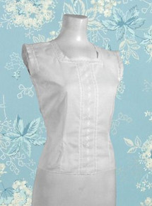 White cotton batiste blouse