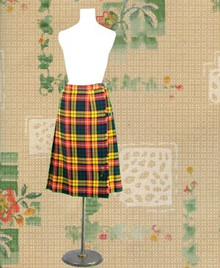 Scottish plaid kilt