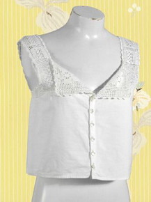 Cotton crocheted camisole