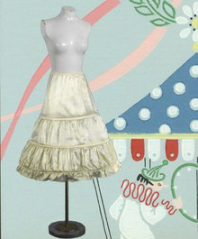 Three bone Satin hoop skirt petticoat