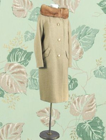 Burnt sage wool coat