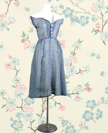 Cotton voile dress from the 40s