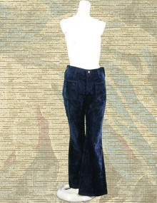 Royal purple velveteen pants