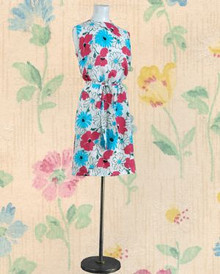 Summery floral 1960s dress