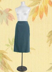 Pretty slate blue 1960s pencil skirt