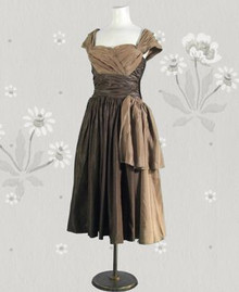 Shimmery 1950s party dress