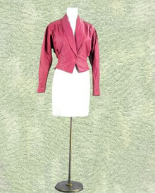 Funky 1980s raspberry leather coat - Chia