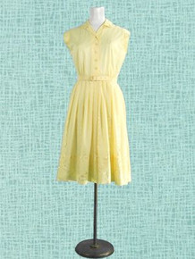 1960s Sunny yellow dress