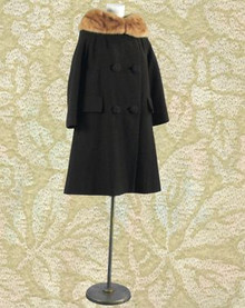 Espresso brown wool winter coat