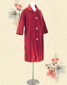 Vogue Couturier cotton velvet coat