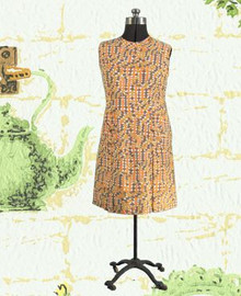 Breezy 1960s drop-waist day dress