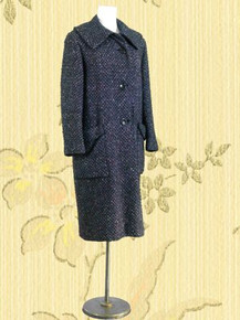 Vintage wool tweed 1950s coat