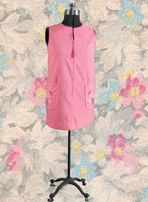 Sassy hot pink front zipper house coat
