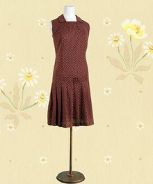 Sweet polka dot dropwaist dress