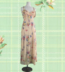 Stunning 1930s pink floral dress