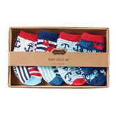 Crab Sock Set 0-12 Months