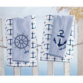 Ships Wheel Hand Towel Set