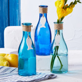 Glass Bottle w/ Hanging Fish