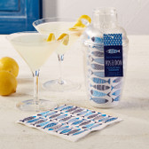 Santorini Cocktail Shaker w/ Napkins