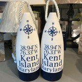 Kent Island Buoy Blue & White