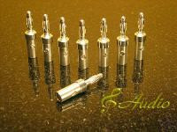 Professional Audio Silver Speaker Banana Plug