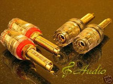 4 pcs Professional Gold Plated Long Thread Binding Post