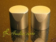 2 pcs 34mmD x 31mmL Silver Color Solid Aluminum Knobs