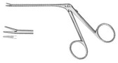 House Alligator "Crimper" Forceps , Very Flat Serrated, Tapered Jaws, Dull Point , Width: 8 , Shaft: 2.75