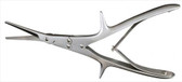 Gorney Septum Scissors , Double Action, Serrated W/ 1-3/4" Cut, Angled Handles , Length: 7.75