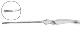 Endoplastic Facial Dissector With Ergonomic Handle , For Early Dissection , Langenbeck Chisel Tip, Slightly-Curved Shaft , Width: 5 , Length: 9.5
