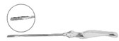 Endoplastic Facial Dissector With Ergonomic Handle , For Early Dissection , Langenbeck Chisel Tip, Slightly-Curved Shaft , Width: 5 , Length: 8
